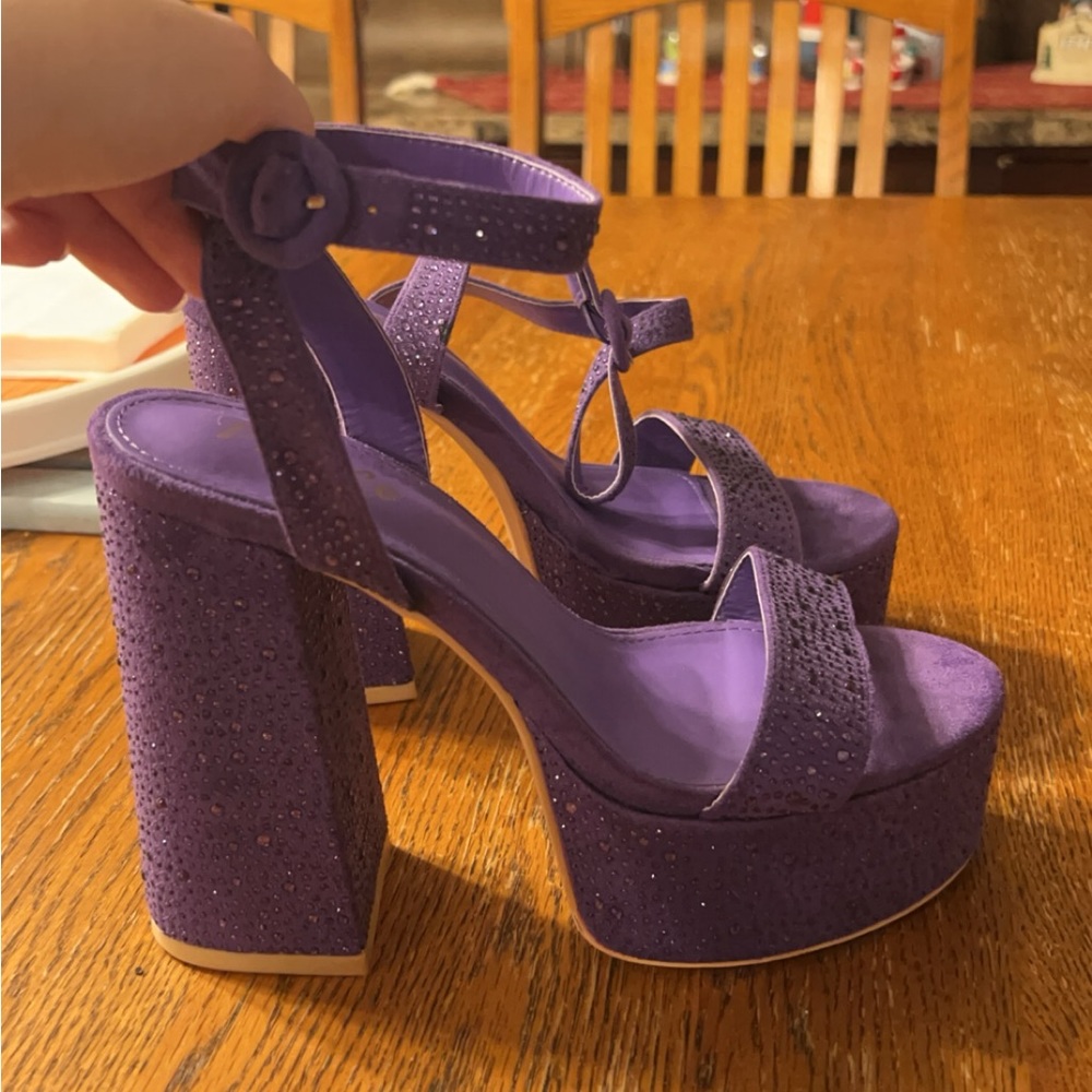 Windsor 5-6 inch purple heels